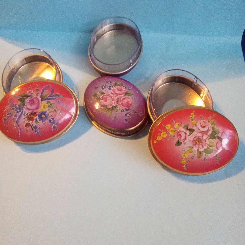 4 LOVELY VINTAGE " CHAMBERS CANDY COMPANY TINS
